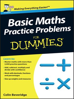 cover image of Basic Maths Practice Problems For Dummies